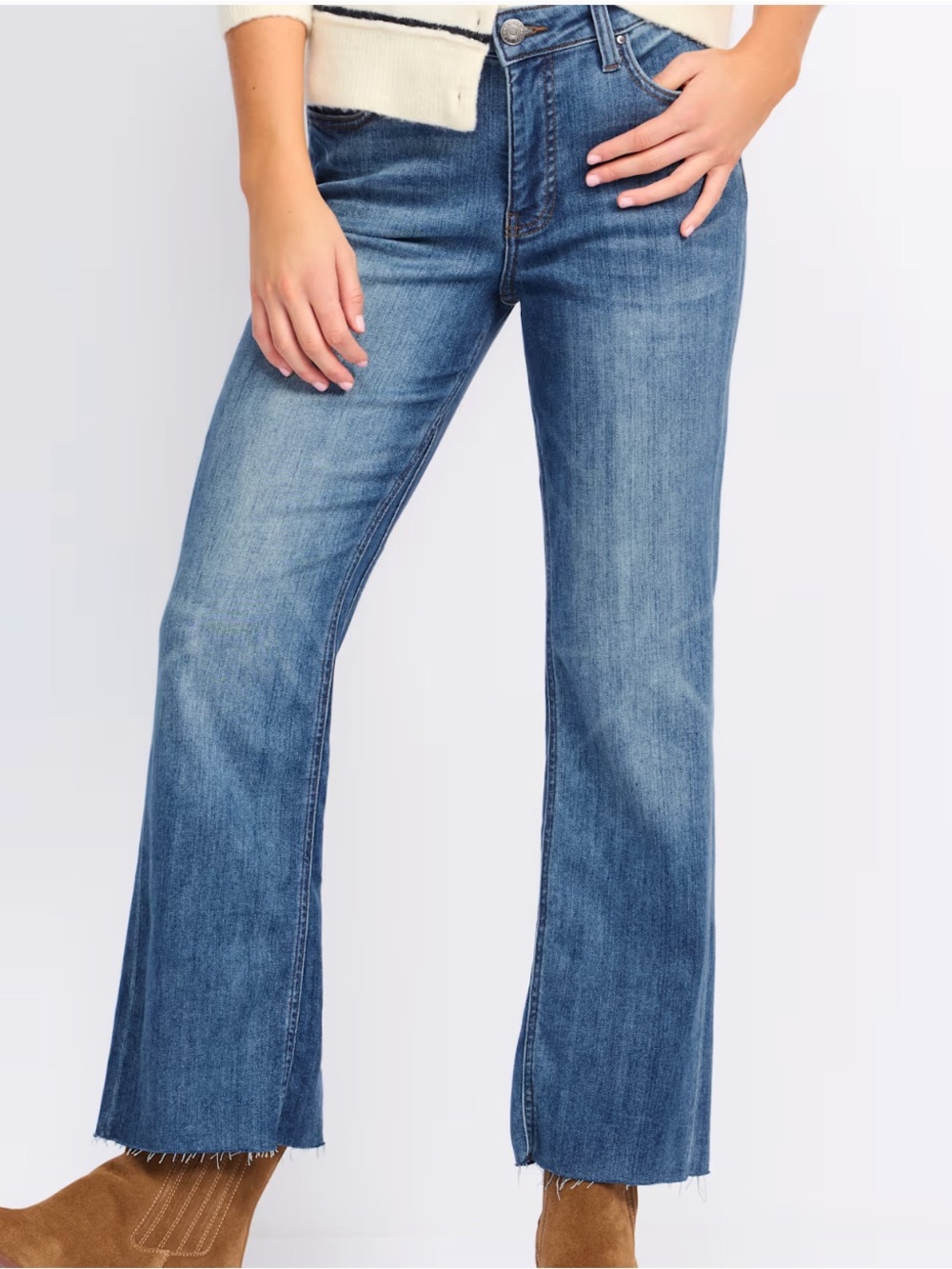 Kut from the Kloth Kelsey Ankle Flare Jeans